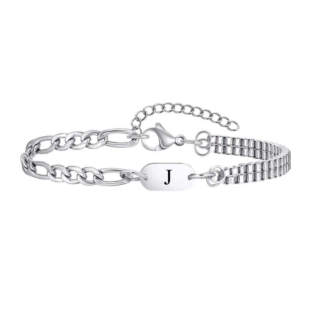 Pulsera para hombre inicial - letra 