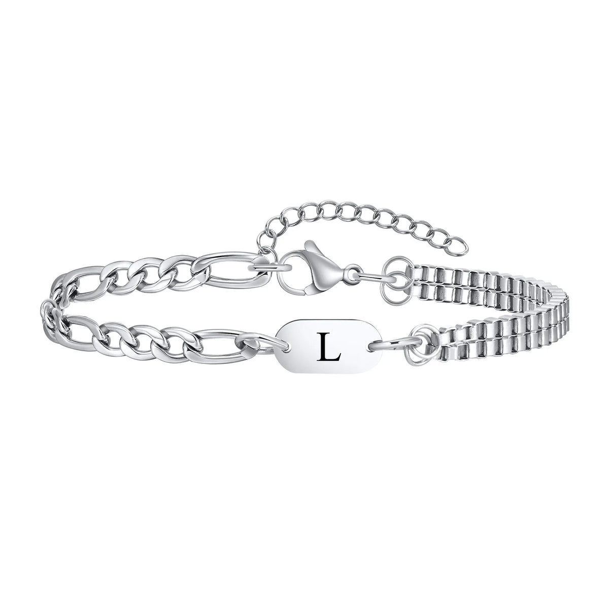 Pulsera para hombre inicial - letra 