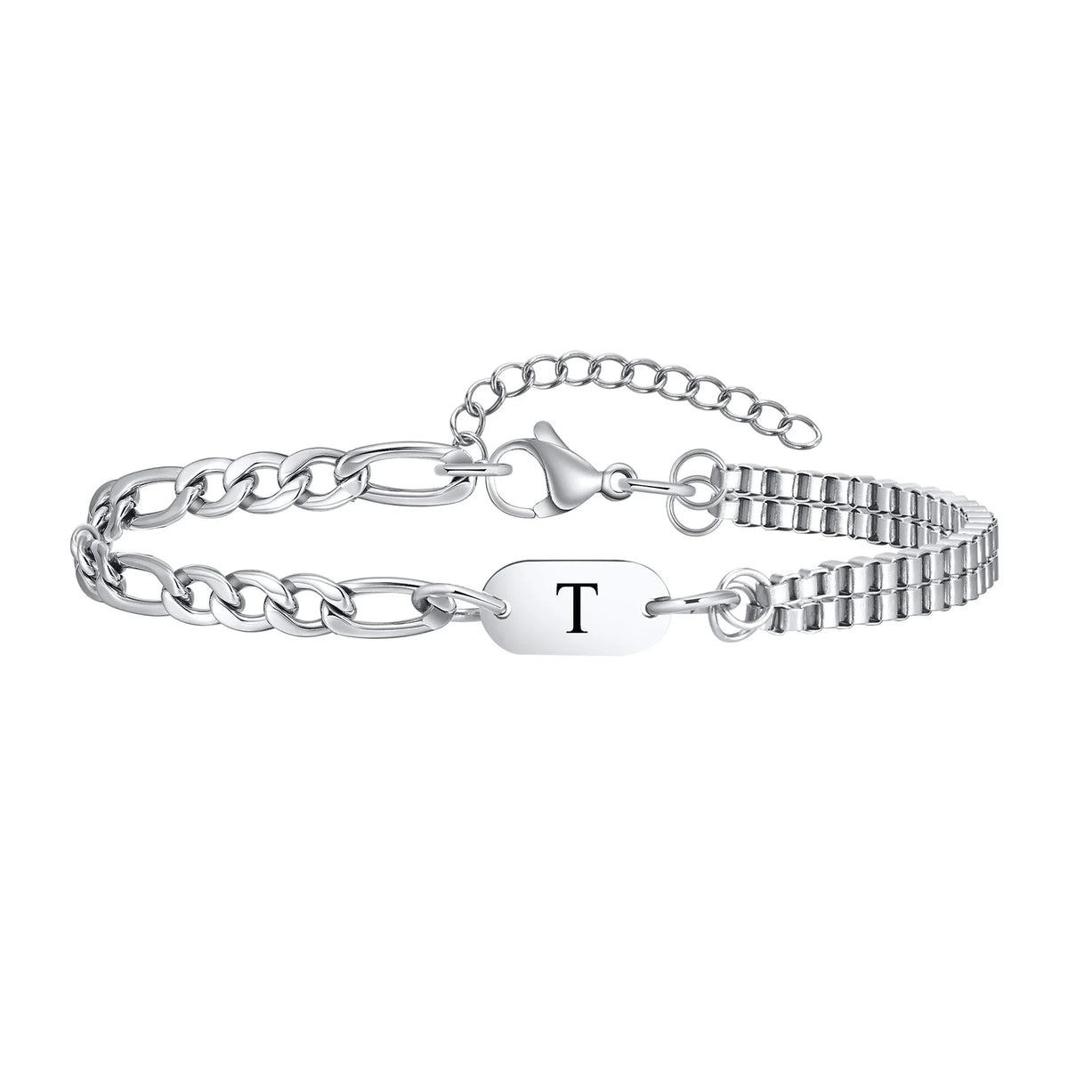 Pulsera para hombre inicial - letra 