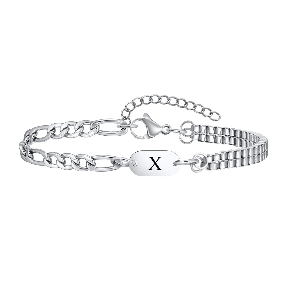 Pulsera para hombre inicial - letra 