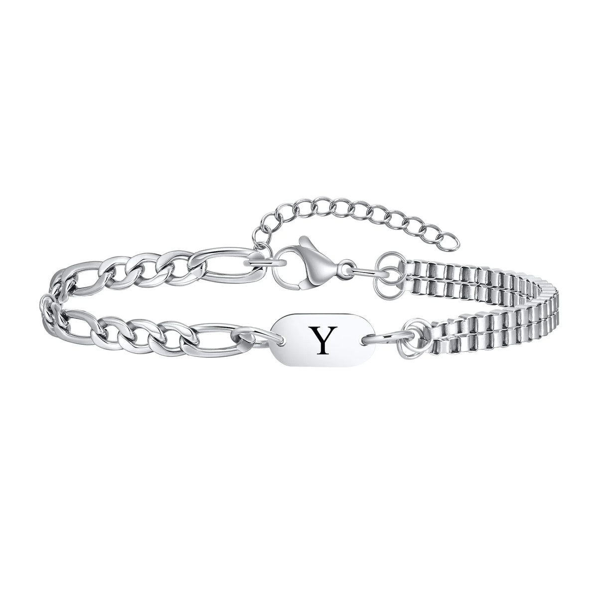 Pulsera para hombre inicial - letra 