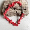 Adjustable red coral bracelet