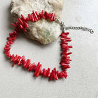 Bracelet réglable corail rouge