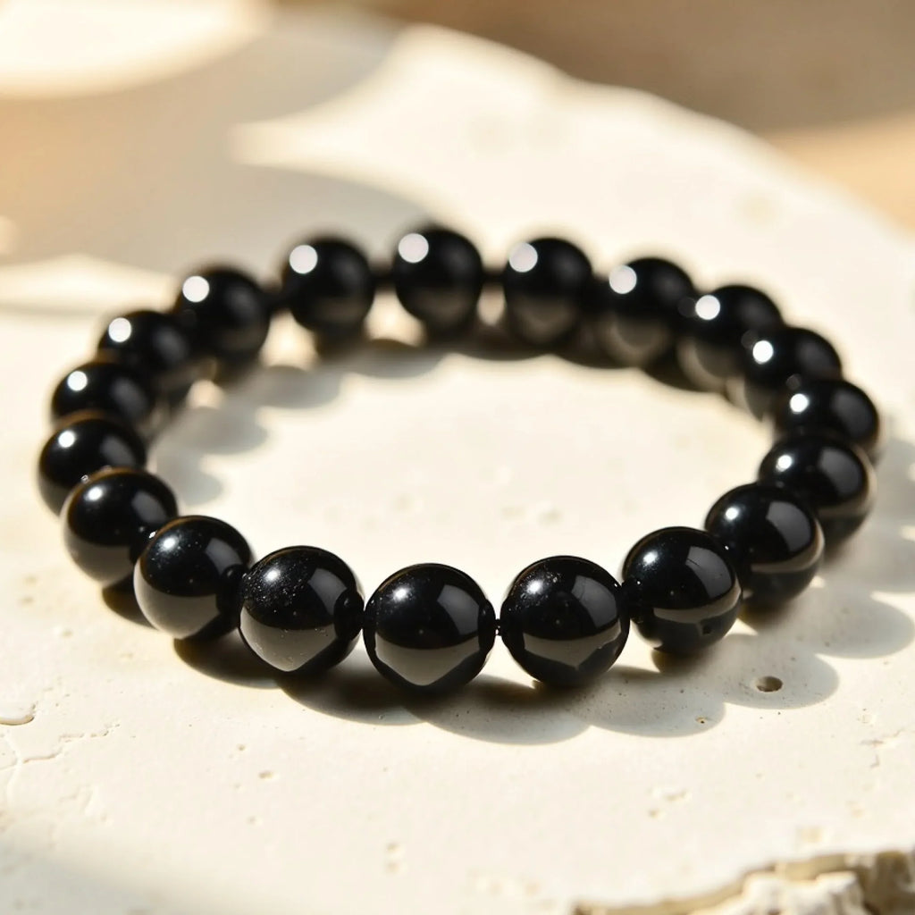 Pulsera "Rempart" en Turmalina Negra 