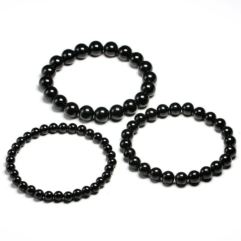 Bracelet "Rempart" en Tourmaline Noire