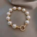 Bracelet Rétro en Perles et Zircon