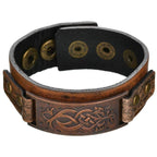 Scandinavian Leather Bracelet for Men