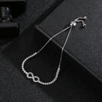 Infinity Symbol Silver Bracelet