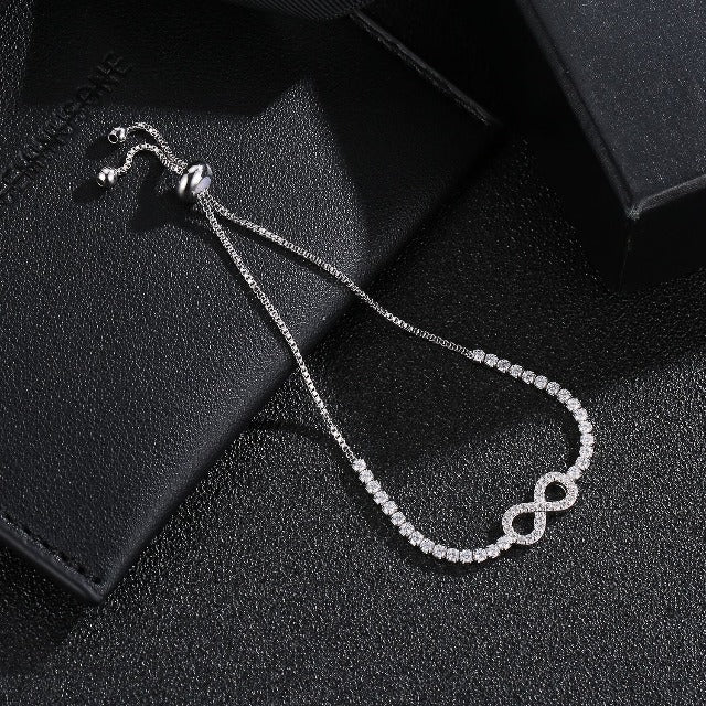 Infinity Symbol Silver Bracelet