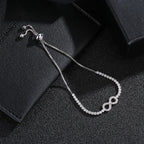 Infinity Symbol Silver Bracelet