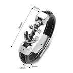 Bracelet torsadé ancre 