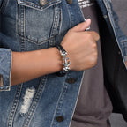 Twisted anchor bracelet