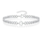 Bracelet torsadé initiale o