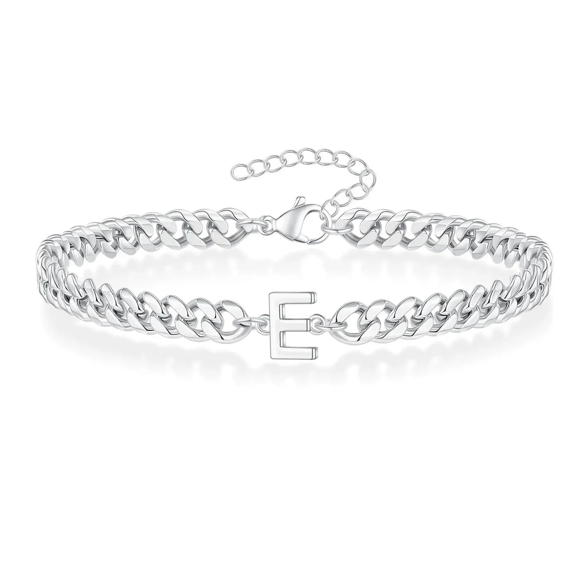 Twisted initial letter bracelet