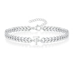 Twisted initial letter bracelet