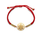 Women's Colored Metatron Cube Bracelet Red