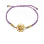 Women's Colored Metatron Cube Bracelet Purple