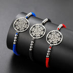 Women's Colored Metatron Cube Bracelet Red