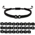 Bracelet tressé initiale 