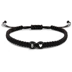Bracelet tressé initiale b