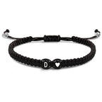 Bracelet tressé initiale d