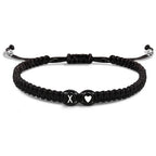 Bracelet tressé initiale x