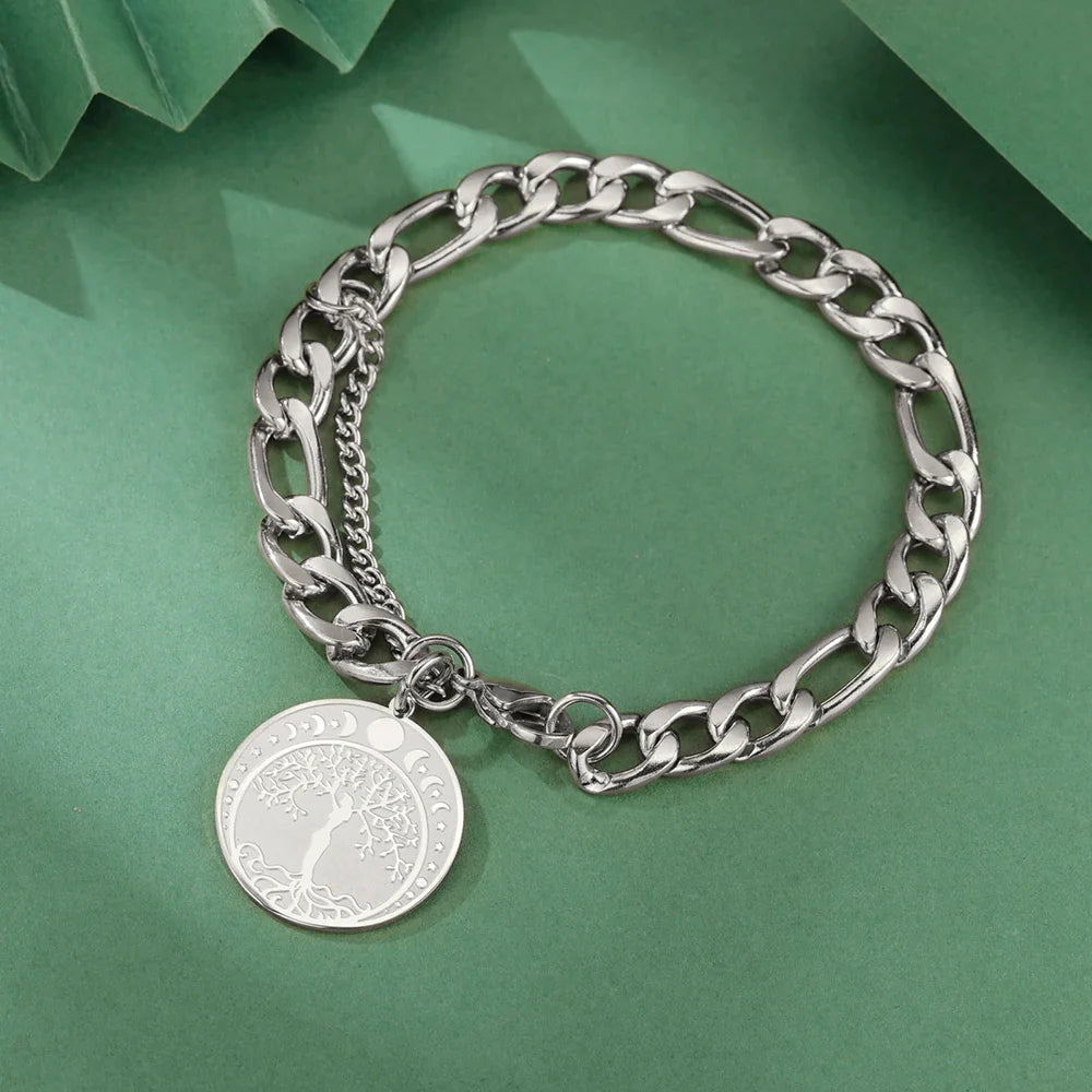 Triquetra Trinity Knot Silver Bracelet