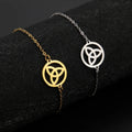 Triquetra Celtic Trinity Knot Silver Bracelet