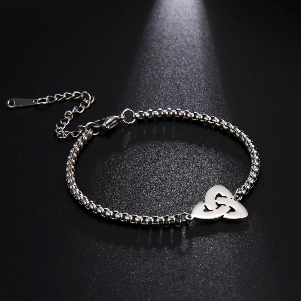 Irish Trinity Knot Triquetra Bracelet silver