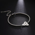 Irish Trinity Knot Triquetra Bracelet silver