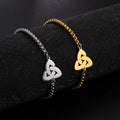 Irish Trinity Knot Triquetra Bracelet silver