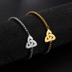 Irish Trinity Knot Triquetra Bracelet silver