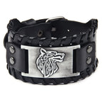 Bracelet Viking Loup Fenrir argent