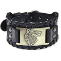 Bracelet Viking Loup Fenrir or