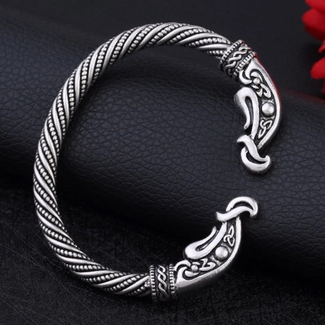 Viking Ragnar Silver Bracelet