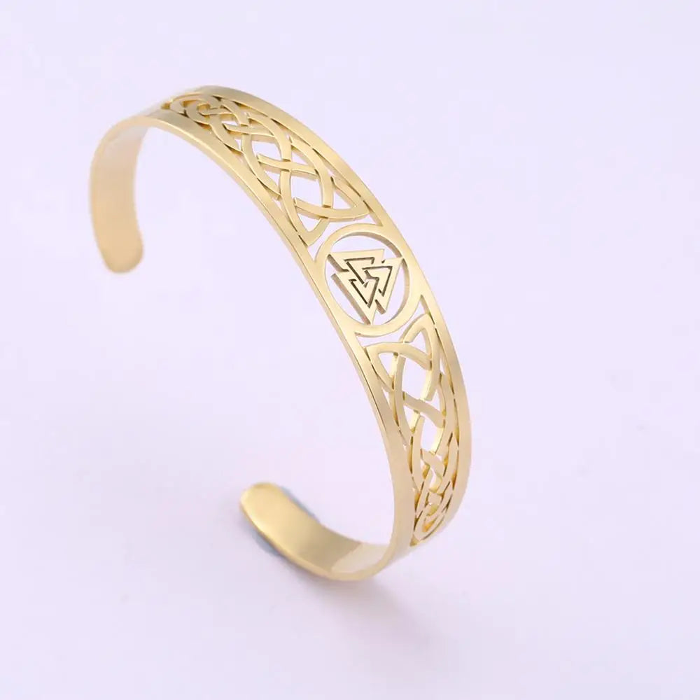 Pulsera vikinga Valknut ajustable 