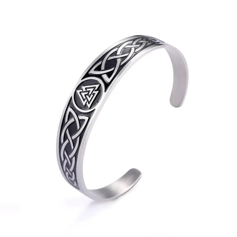 Pulsera vikinga Valknut ajustable 