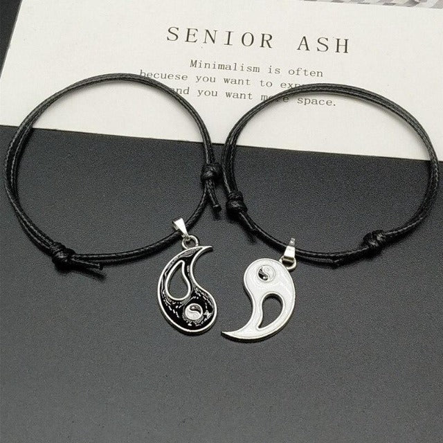 Pulsera Yin Yang de Pareja Desmontable