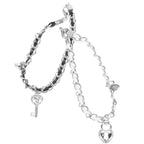 Bracelets pour couple clef et cadenas