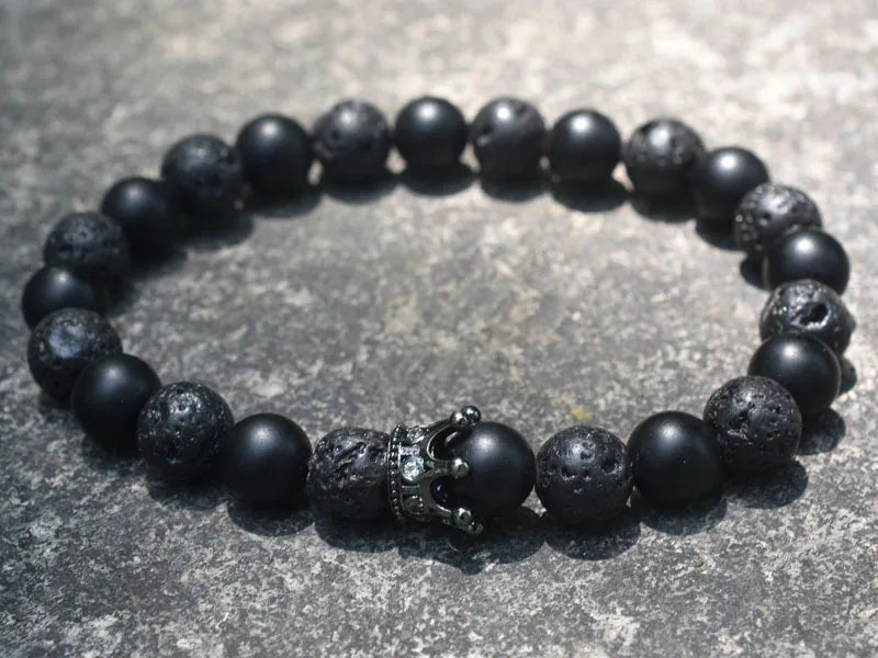 Couple Bracelets King & Queen Crown Chain