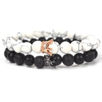 Couple Bracelets King & Queen Crown Chain
