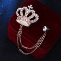 Crown Lapel Pin – Elegant Suit Brooch