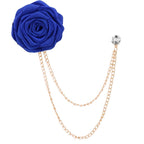 Rose Flower Lapel Pin – Elegant Suit Brooch