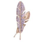 Feather Lapel Pin – Elegant Suit Brooch