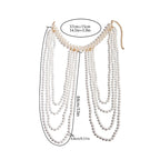 Chaîne d'épaule pour femme avec perles - Bijou pour clavicule & épaule