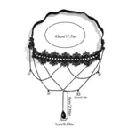 Black Thigh Chain - Body Thigh Jewelry for Women Leg