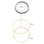 Gold & Silver Thigh Chain for Women