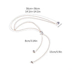 Cadena para la Espalda Collar Adorno Dorsal Mujer Perlas