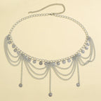 Oriental-style hip chain - waist and belly jewelry for women