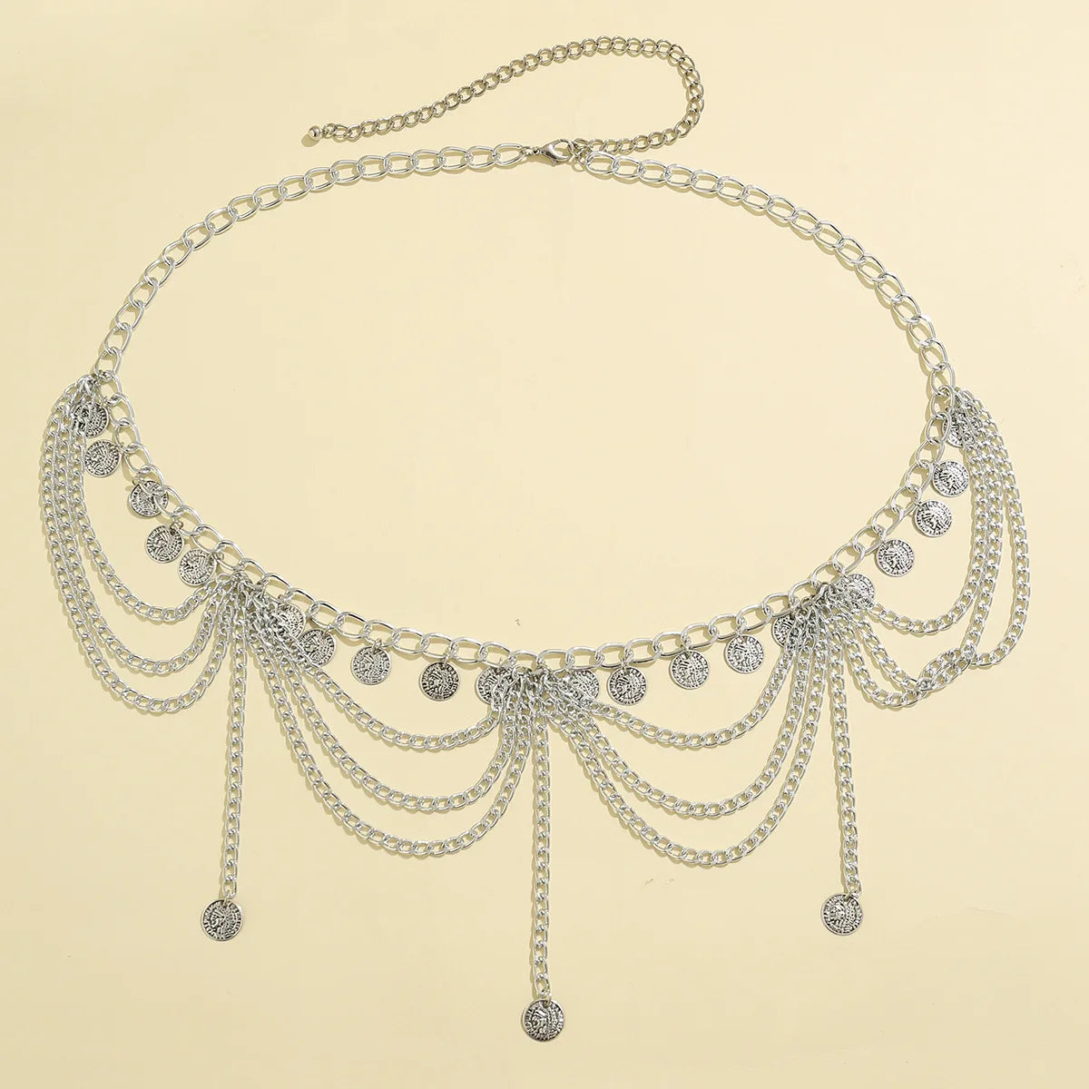 Oriental-style hip chain - waist and belly jewelry for women